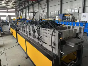 High Quality PLC Control Fully Automatic Metal Outer Frame Roll Forming Machine With Holes