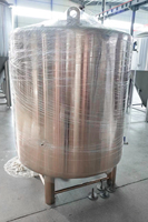 Tanque de Agua Helada con Glicol Tonsen de 1500L, Máquina de Elaboración de Cerveza, Tanque Aislado de Doble Pared para Cervecería