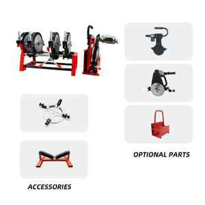 Nueva Máquina de Soldadura Manual por Fusión <span class=keywords><strong>a</strong></span> <span class=keywords><strong>Tope</strong></span> Jinquan DN63-DN160, Estándar CE, Duradera, para Tuberías de HDPE y PPR - Product Image 3