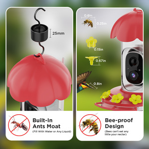 Mangeoire à <span class=keywords><strong>oiseaux</strong></span> vidéo à distance WiFi App avec caméra Ai <span class=keywords><strong>Reconnaître</strong></span> 10000 <span class=keywords><strong>oiseaux</strong></span> sauvages - Product Image 4