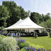 Carpa de Lujo para Bodas en las Cuatro Estaciones, para Banquetes al Aire Libre, Estructura de PVC, Resistente a los Rayos UV, Impermeable