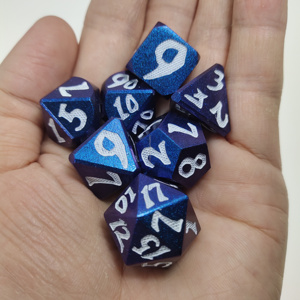 2025 logotipo personalizado de alta calidad poliédrico Metal D & D RPG en forma cuadrada mazmorras y dragones fábrica de <span class=keywords><strong>dados</strong></span> al por mayor - Product Image 4