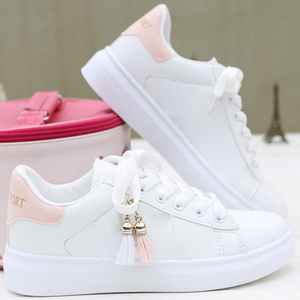 <span class=keywords><strong>Zapatillas</strong></span> Casuales para <span class=keywords><strong>Mujer</strong></span>, Nuevas de Primavera y Otoño, Zapatos Blancos de Moda, Transpirables, con Cordones, Deportivas - Product Image 5