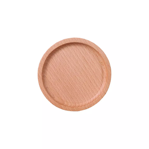 High Quality Round Wood Coaster Set for Coffee Blank Pallet <b>Cup</b> <b>Mat</b> Tray With Embossed and Cut Features - Product Image 6