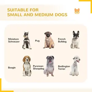 Panneau de clôture pour chien en métal et fil de fer écologique robuste avec motif animal et fermeture à bouton Clôture extérieure sans fil - Product Image 6