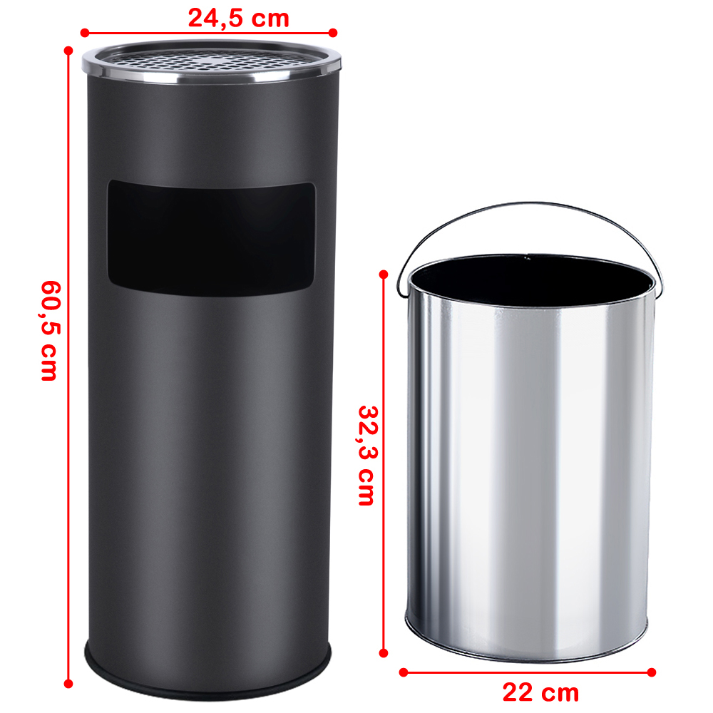 standing cigarette bin SONGMICS Small Standing Ashtray