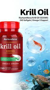Grensoverschrijdende export van krillolie softcapsules, 240 capsules, ter ondersteuning van gewrichten en hersenen, rijk aan omega-3, direct leverbaar. - Product Image 5