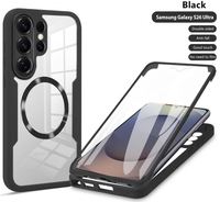 Étui de téléphone magnétique intégral 360° transparent antichoc avec protection complète pour Samsung Galaxy S26 S25 S24 Ultra S23 Plus