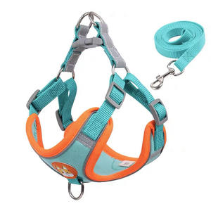 Chaleco transpirable para caminar en el pecho y la espalda de Pomerania para perros pequeños con cadena de cuerda de tracción para perros, estilo Simple para caminar gatos - Product Image 2