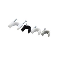 Bonne qualité fabriqué câble fixe organisateur crochet porte-câble Clip 12 mm câble cordon Clip