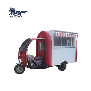 JX-FR220HI Outdoor Stainless Steel &amp; Aluminum Gasoline Motorcycle Mobile Food <strong>Cart</strong> for Snack Food &amp; <strong>Candy</strong> 220V/110V 1500W - Product Image 3
