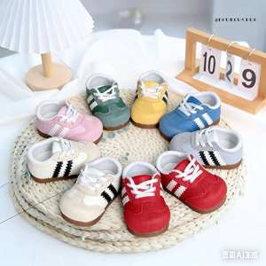 लड़कियों का जर्मन फीता-अप प्रशिक्षण जूते लुभावनी गैर-पर्ची pu ऊपरी बच्चे के जूते bjd6 अंक छोटे छह zsiga वसा बिंदु कपड़ा bjd24 - Product Image 2