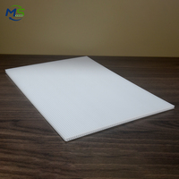 Plaque en plastique ondulé transparente en PP, légère et imperméable, pour l'emballage et la protection
