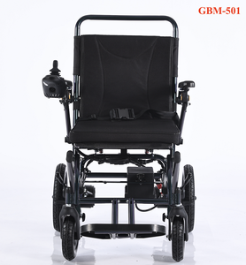 Fauteuil roulant électrique de qualité, noir, avec batterie intégrée, classe II, cadre en alliage d'aluminium, garantie 2 ans, fabriqué au Japon - Product Image 4