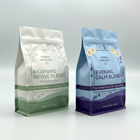 Pochette d'emballage pour grains de café biodégradable en papier kraft, boîte à fond carré recyclable, sachet de café 200g 500g 1kg