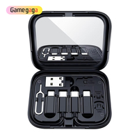Cable de Datos Gamegaga X11, Kit de Cable USB de 60W, Carga Rápida 4 en 1, Adaptador de Carga, Cargador de Viaje para Móvil