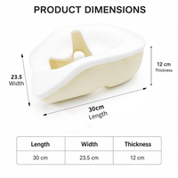 Coussin de soutien de la tête en mousse à mémoire de forme, sans latex, à récupération lente, pour la répartition de la pression, usage médical et hospitalier, vente en gros