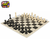 Handgefertigte Premium-Qualität Majestätische Staunton Schachfiguren Plastik-Schachspiel Brett für Tischspiele Indoor-Aktivitäten Schachset