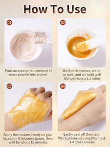 Envío rápido Jelly Maske Powder 24K Gold Antienvejecimiento Antioxidante Hidratante Jelly Masksd - Product Image 5
