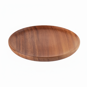 Assiette en bois de noyer plateaux de service Mini plateau en bois pour collations alimentaires Assiettes de chargeur de mariage. - Product Image 1