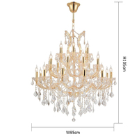 Grand lustre en cristal maria theresa, lustre candélabres lampadari lustre en cristal
