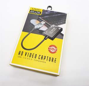 Tarjeta de captura de vídeo 4K HDMI Streaming <span class=keywords><strong>VHS</strong></span> Board Captura USB 3,0 Tarjetas Grabber Recorder Box para PS4 Game <span class=keywords><strong>DVD</strong></span> Camera - Product Image 6