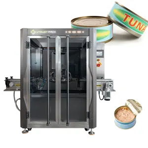 Chicken Oysters Container Canning Machine High Speed Vacuum Can Sealer Machine