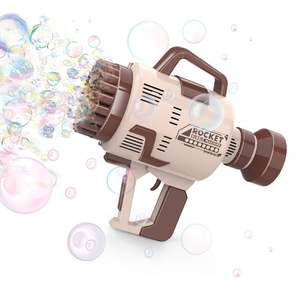 Pistola de Burbujas LED para Niños, Juguete con Diseño de Camuflaje, Máquina de Burbujas de Agua y Jabón, Pistola de Burbujas Súper Potente - Product Image 1