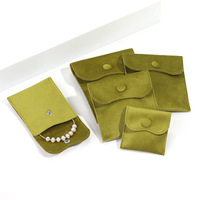 Pochette à bijoux en velours avec logo personnalisé, boucle dorée, pour bagues, colliers, bracelets, boucles d'oreilles, montres, pierres précieuses, fermeture à bouton, pour le rangement et les cadeaux