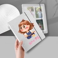 Protège-cahier A5 transparent 0,1 mm en PP pour classeur à 6 anneaux, surface mate pour rangement de tampons et matrices