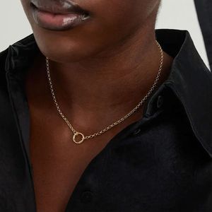 Metal <b>Ring</b> Waterproof Gold Plated Pvd Jewelry High Quality Stainless Steel Rolo Chain Unisex <b>Necklace</b> - Product Image 2