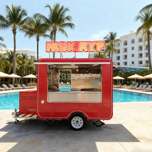 Remorque alimentaire mobile entièrement équipée pour la vente de fruits rôtis en extérieur, chariot à hot-dogs, remorque de boulangerie, camion-restaurant - Product Image 5