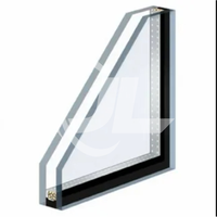 Panneau de verre isolé triple 8x24 persienne en aluminium en verre trempé simple de style européen