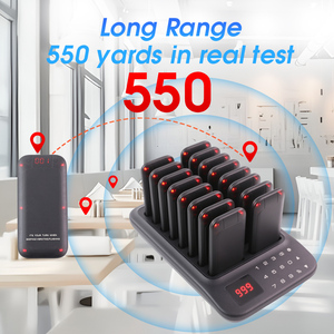 ระบบเรียกคิวไร้สายแบบดิจิทัลสำหรับร้านอาหาร 16 เครื่อง พร้อมเสียงเตือน สำหรับบาร์ รถขายอาหาร คาเฟ่ และฟู้ดคอร์ท - Product Image 4