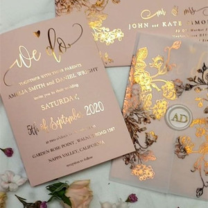 Envoltura de terciopelo con estampado personalizado, para invitaciones - Product Image 2