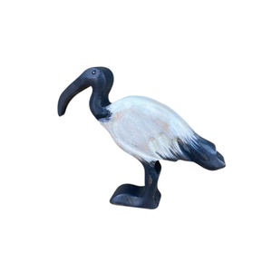 Juguete de madera tallada con forma de ibis, decoración creativa de madera con forma de ibis - Product Image 1