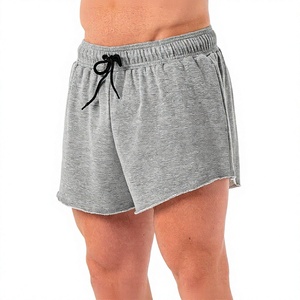 Men's 100% Cotton Solid Color Drawstring Mid Waist Casual Breathable Quick Dry Shorts with Pockets Made in Bangladesh - Product Image 3