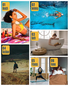 2 Pack Turkish Tropical Microfiber Hoodie <strong>Beach</strong> <strong>Towel</strong> Quick Dry Lightweight Thin Oversized 180x80cm for Travel Swim Pool Gym - Product Image 5