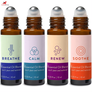 HQ Mixed Proc Discount Wholesale Private Label 100% Pure <b>Natural</b> Organic Blend Aromatherapy Essential <b>Oils</b> Roll on Supplier - Product Image 1