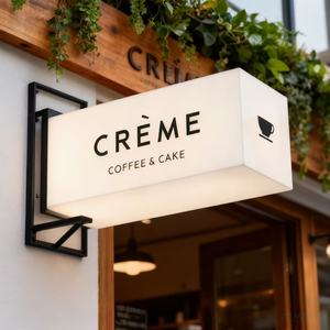 Caisson lumineux LED en acrylique suspendu avec logo mural pour extérieur Logo de boutique devanture Panneau d'affichage en acrylique pour salon de beauté - Product Image 2