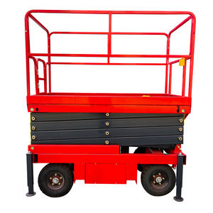 Mesa Elevadora de Tijera Manual de 6 Metros, Plataforma de Trabajo Aérea Móvil con Elevación Hidráulica - Product Image 3