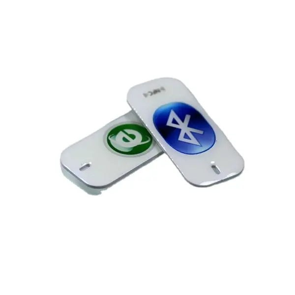 Şeffaf NFC etiketi UHF erişim kontrol kartı RFID otobüs Sticker programlanabilir epoksi Keyfob anahtar etiketi