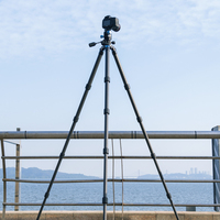 Manizek TP505 Kit trépied DSLR SLR en fibre de carbone pour l'extérieur et le studio Support aérien horizontal