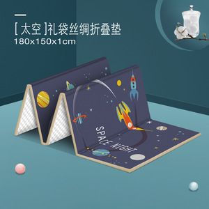 Alfombra de gateo para bebés Huaying de 175x146 cm, plegable de doble cara, de espuma EVA, para bebés de 0 a 24 meses, con diseño de dibujos animados. - Product Image 5