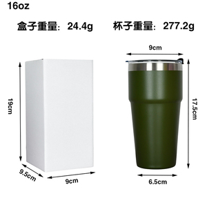 Vaso Térmico de Acero Inoxidable de Doble Pared y Alta Calidad de 16 oz con Tapa, Logotipo Personalizado, Libre de BPA, Reutilizable para Café - Product Image 4