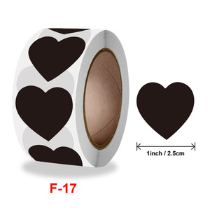Tùy Chỉnh Con Dấu Logo Màu Đen Tình Yêu Trái Tim Trang Trí Bảo Vệ Môi Trường Tự Dính Niêm Phong Dán - Product Image 4