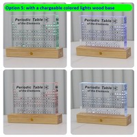 Acryl Perioden system Anzeige mit echten Elementen leuchtende Acryl Perioden system der Elemente Anzeigetafel
