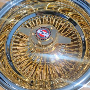 ล้อแม็กซ์ Dayton Styles 13/14/15 นิ้ว แบบ Reverse All Chrome / Triple Gold / All Gold Wire Wheels - Product Image 2
