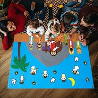 Fournitures de fête, jeu éducatif, récit biblique, Nativité, naissance de Jésus, ensemble de histoires en feutre pour enfants occupés, pour les tout-petits