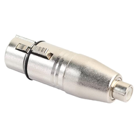 Adaptateur XLR Femelle vers RCA Femelle, Convertisseur de Genre, Connecteurs Audio pour Mixeur/Enregistreur/Amplificateur